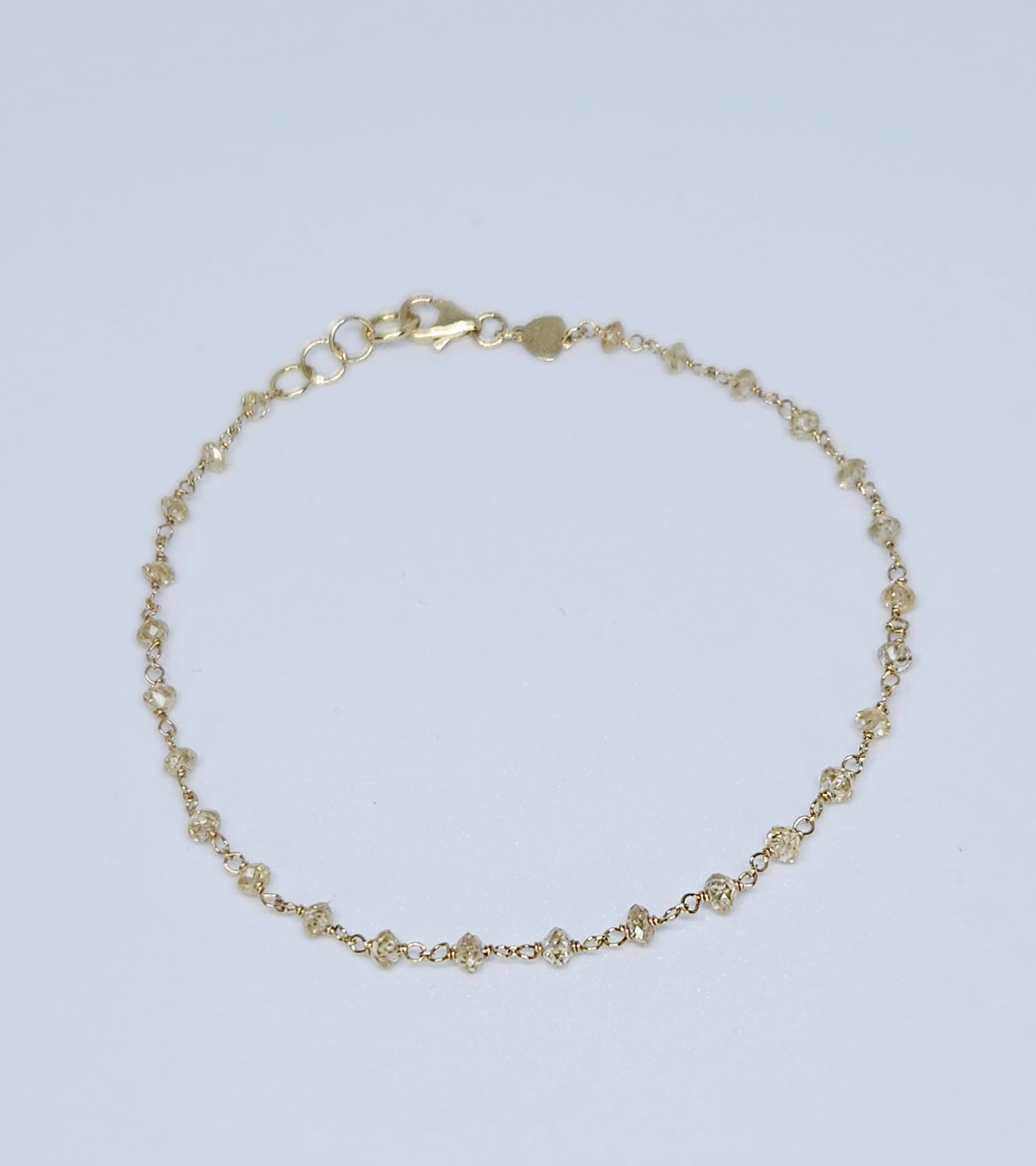 Bracciale Colpo di Fulmine con diamante giallo naturale in Oro giallo 750%