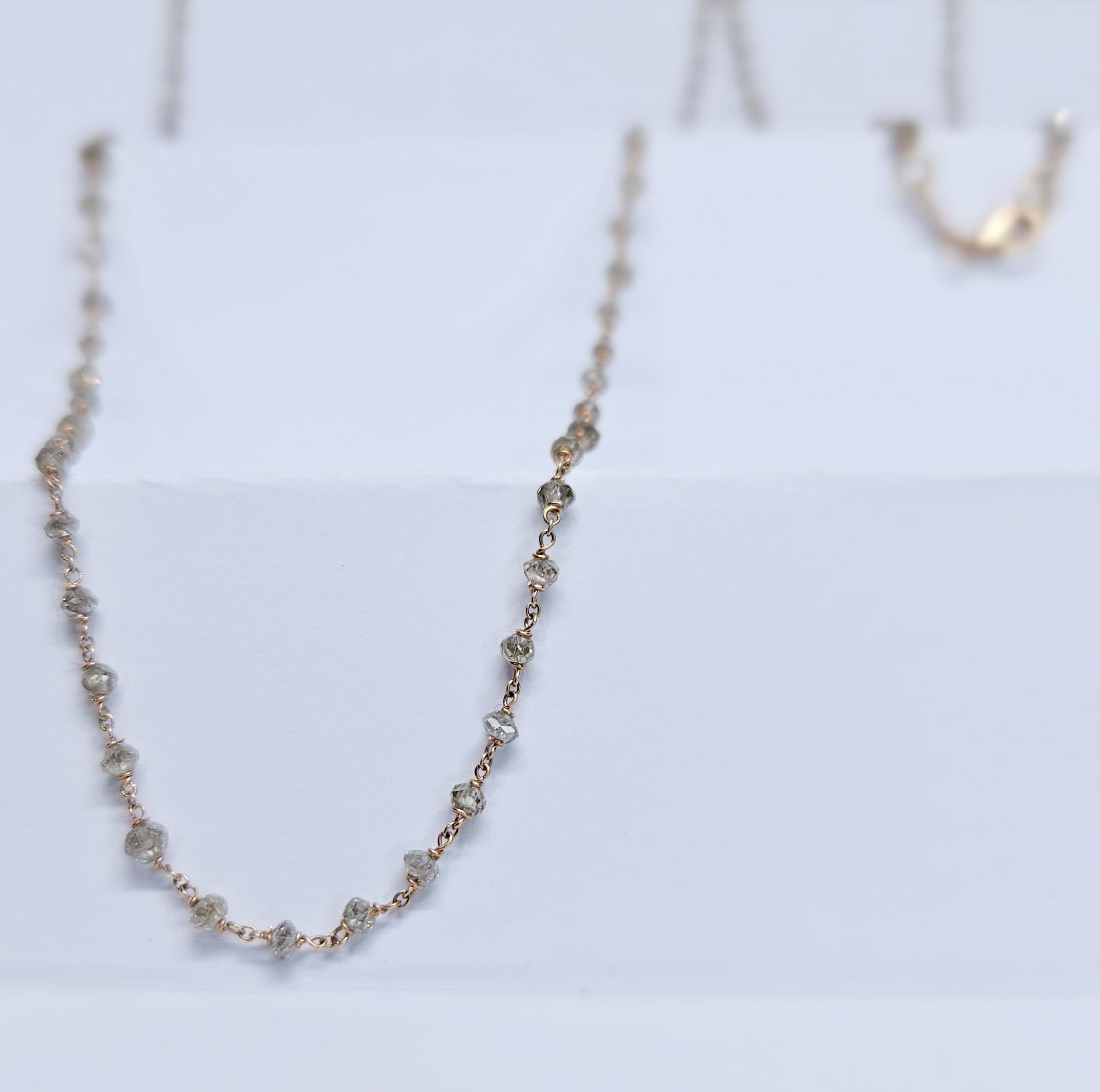 Collana chanel Colpo di Fulmine con diamante brown naturale in Oro rosa 750%