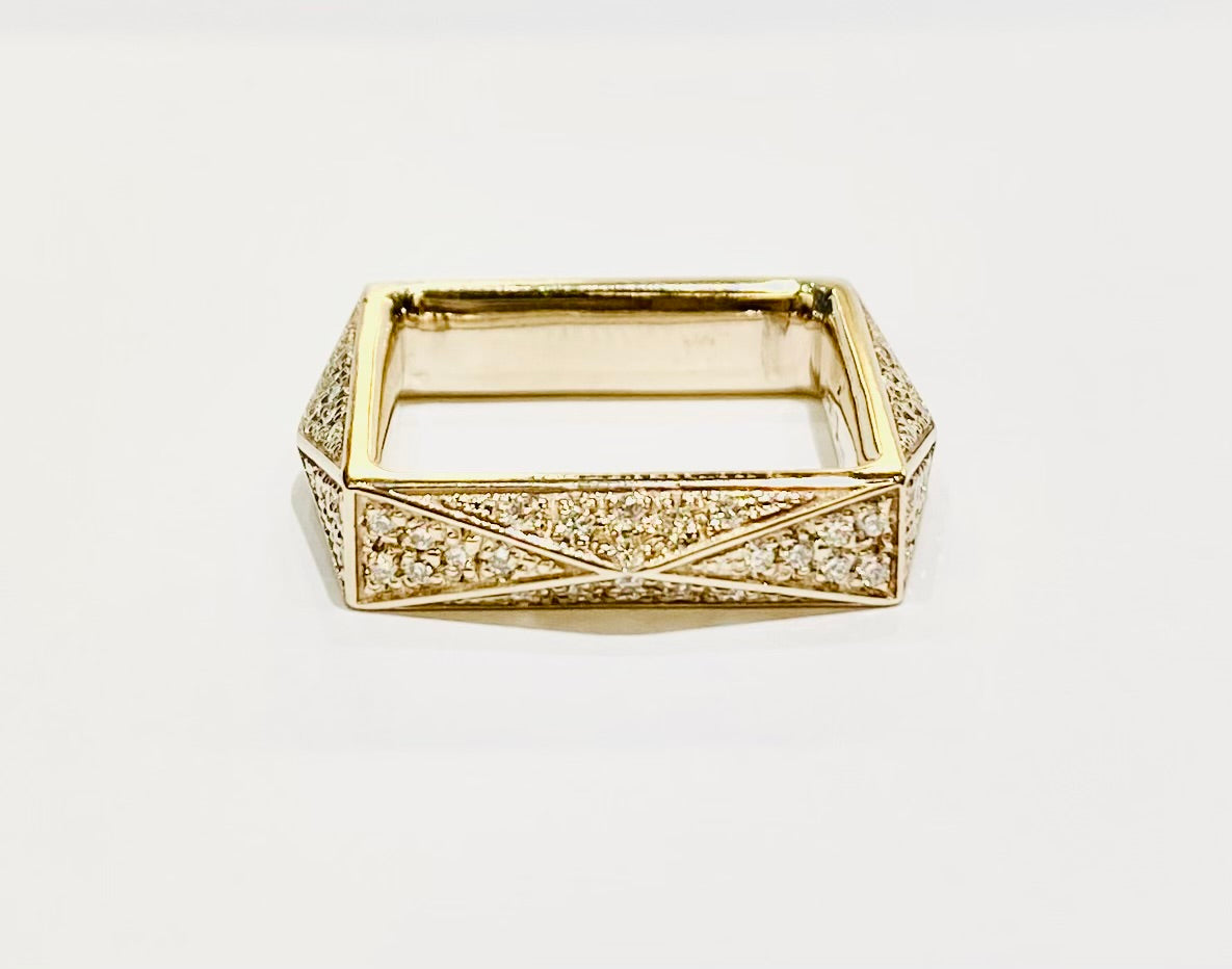 Anello Le Bugne Oro Champagne e Diamanti bianchi