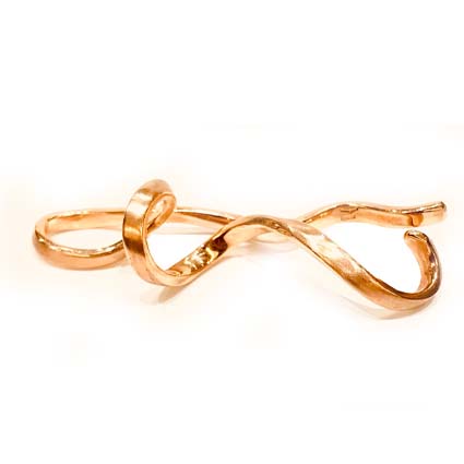 Fermacravatta LussodiVino in Oro Rosa 750