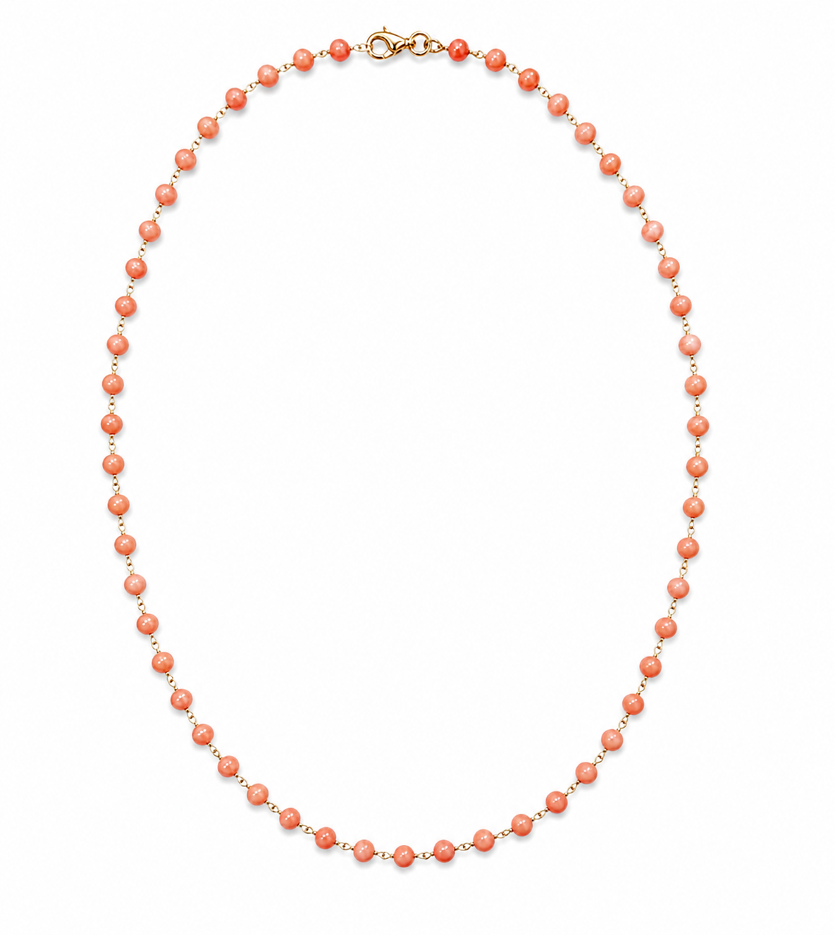 Girocollo in Corallo Mediterraneo e Oro Rosa