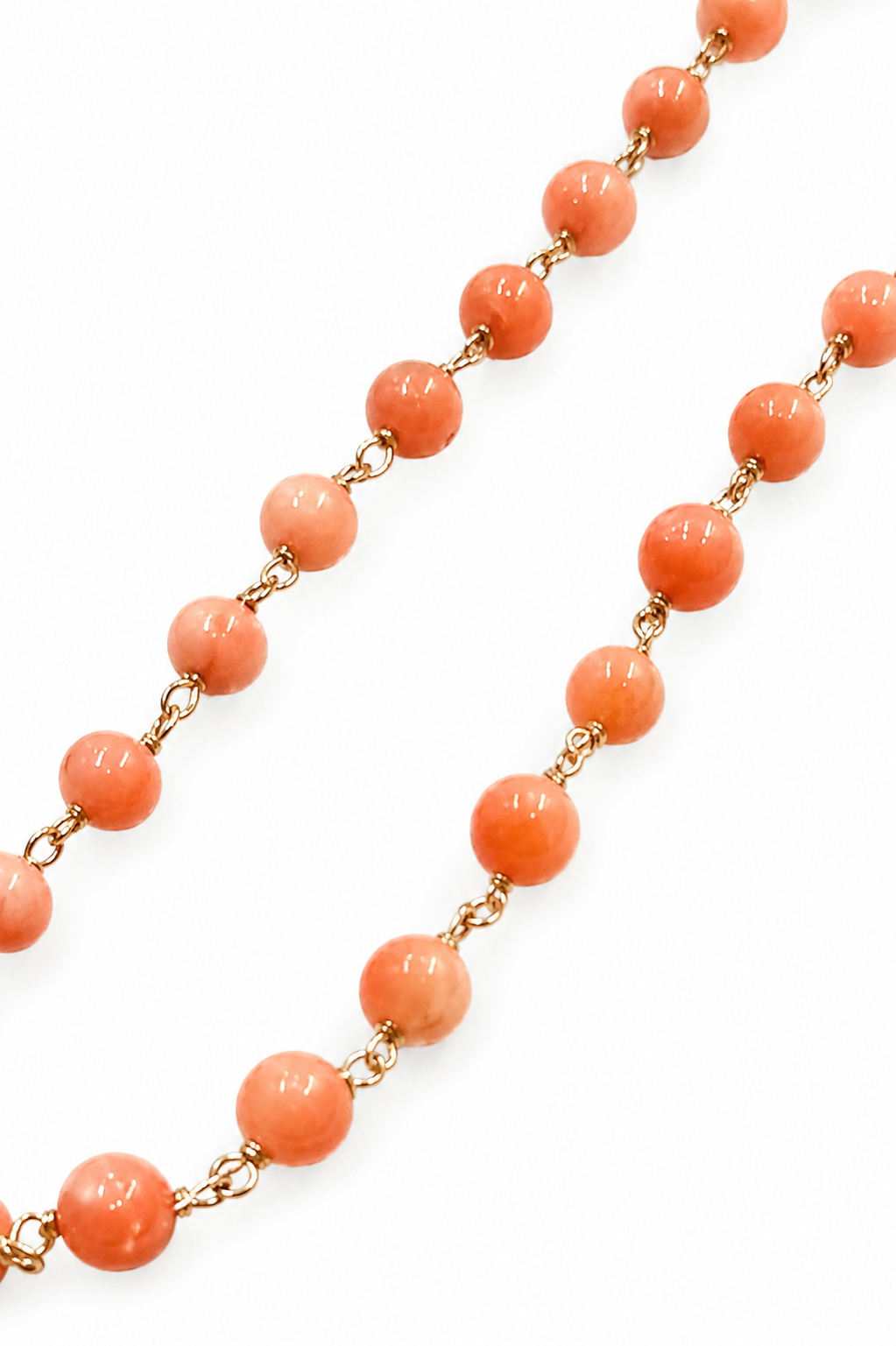Girocollo in Corallo Mediterraneo e Oro Rosa